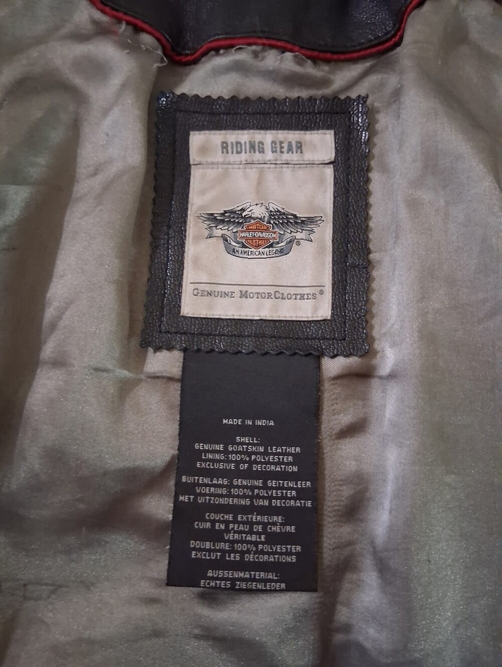 XL Harley-Davidson Black Women's Embellished Leather Moto Jacket - Picture 3 of 9